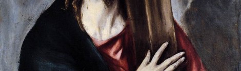 cristo abrazando la cruz