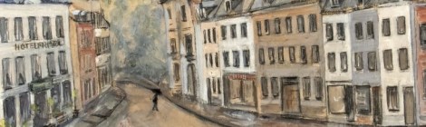 Auf dem Weg durch den Ort 1932 mathias Barz