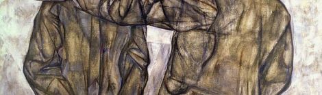 Egon Schiele - Double Portrait of Heinrich und Otto Benesch, 1913