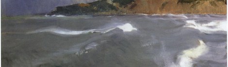 el rompeolas de-san-sebastian-1918 sorolla