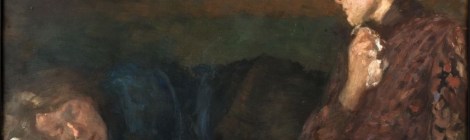 Mutter am Bett ihres kranken Kindes clara siewert